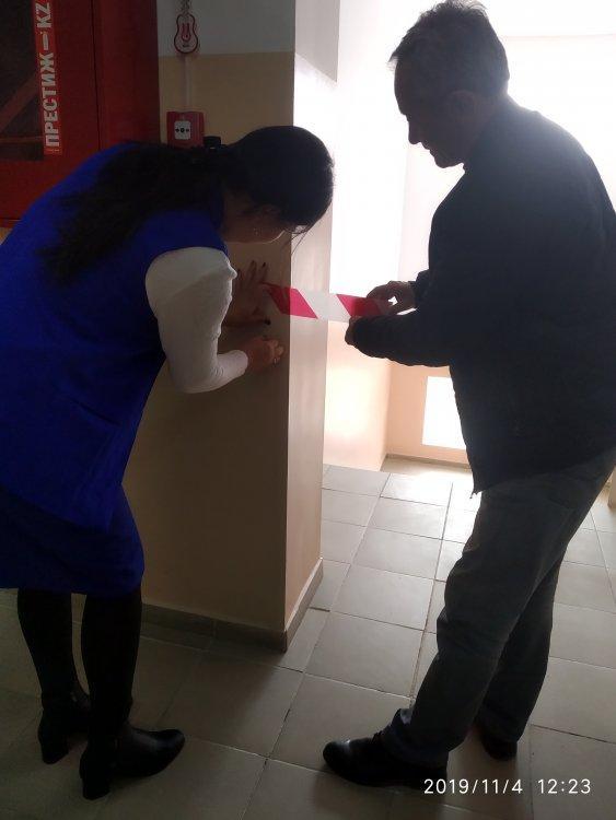 "Өрт қауіпсіздігін сақтайық" эвокуациялық жұмыс